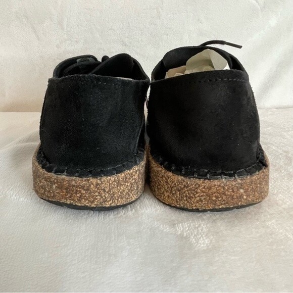 BIRKENSTOCK Gary Black Suede Leather Lace Up Flats Shoes Size 40 - Picture 6 of 16
